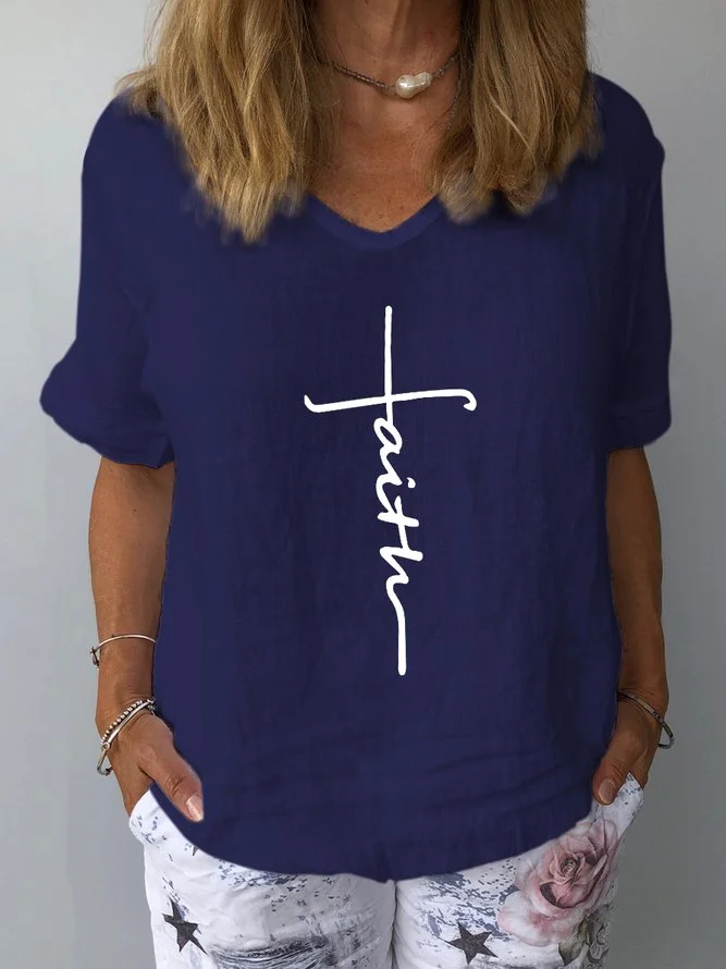 Casual Short Sleeve Linen Shirts & Tops