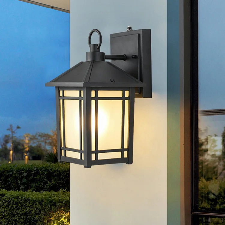 LED Outdoor Induction Exterior Wall Light Waterproof Wall Light with Light Sensing - Appledas