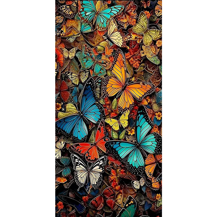 Full Round Diamond Painting - Butterflies 40*80CM