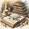 Books And Coffee-11CT Stamped Cross Stitch 40*40cm/15.75*15.75in