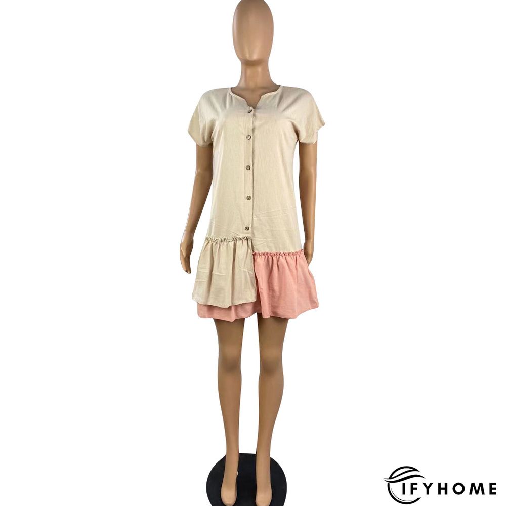 Asymmetric Ruffled Pleated Loose Dress | IFYHOME