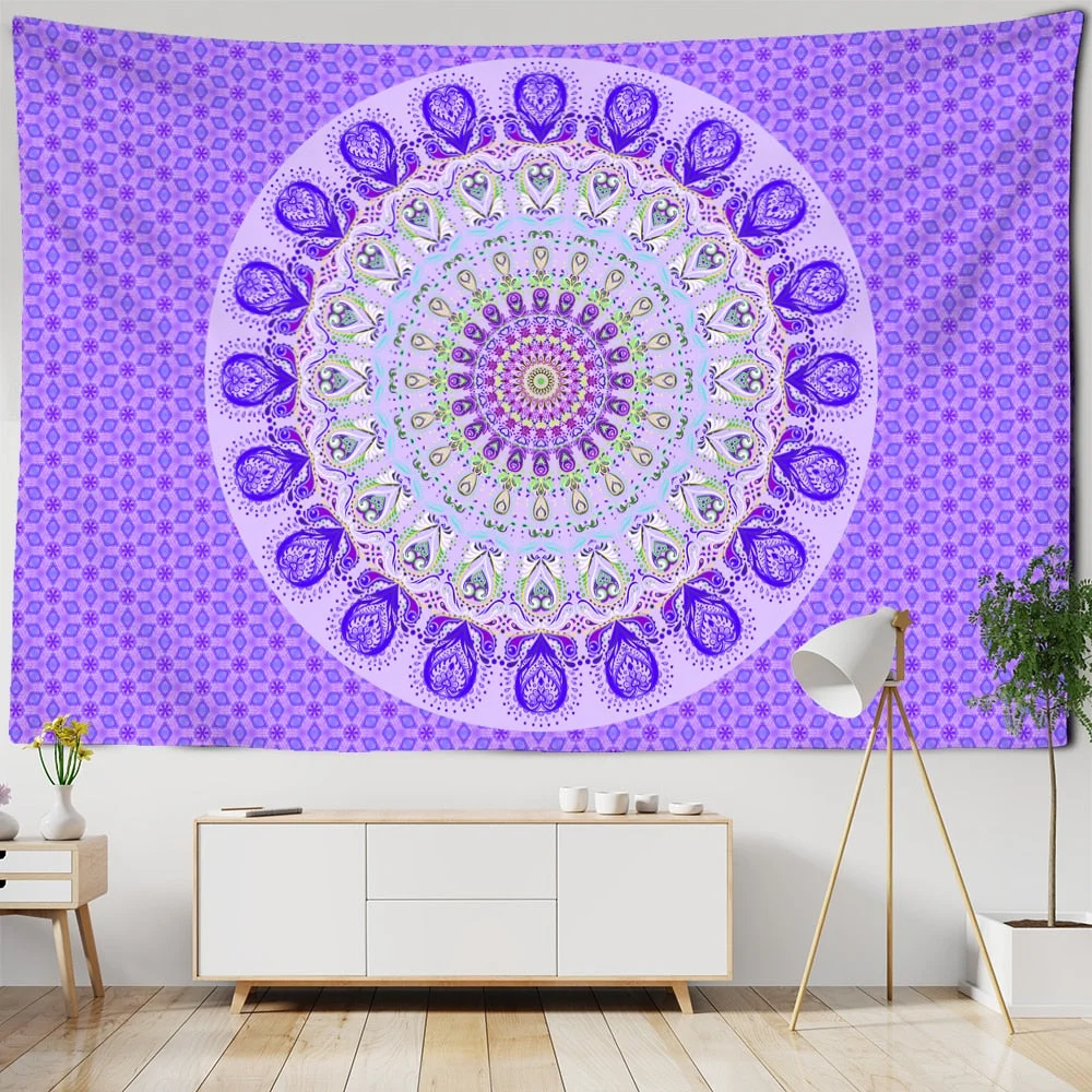 Indian Mandala Tapestry Wall Hanging Bohemian Hippie Witchcraft Psychedelic Travel Mattress Blanket Home Decor