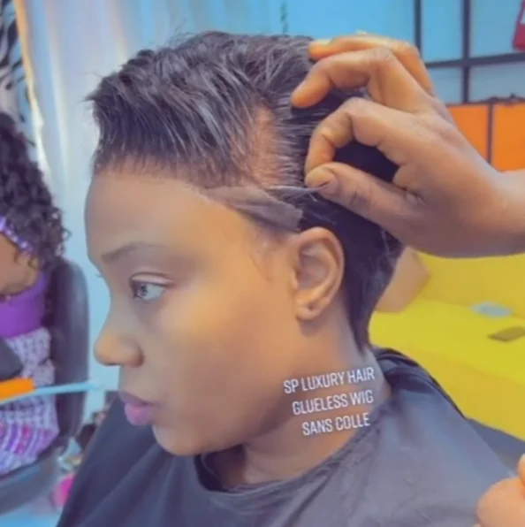 Black Short Hair Super Curly Bob Glueless Wig