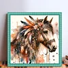 (US Local)Horse-11CT Stamped Cross Stitch Kit(40x40cm)