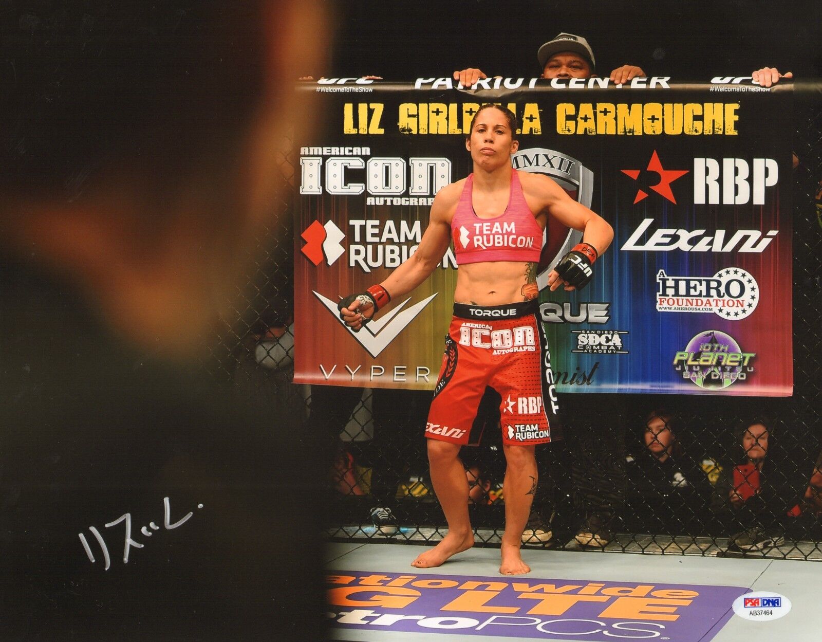 Liz Carmouche Signed 11x14 Photo Poster painting PSA/DNA COA UFC Fight Night 63 Picture Auto'd 4