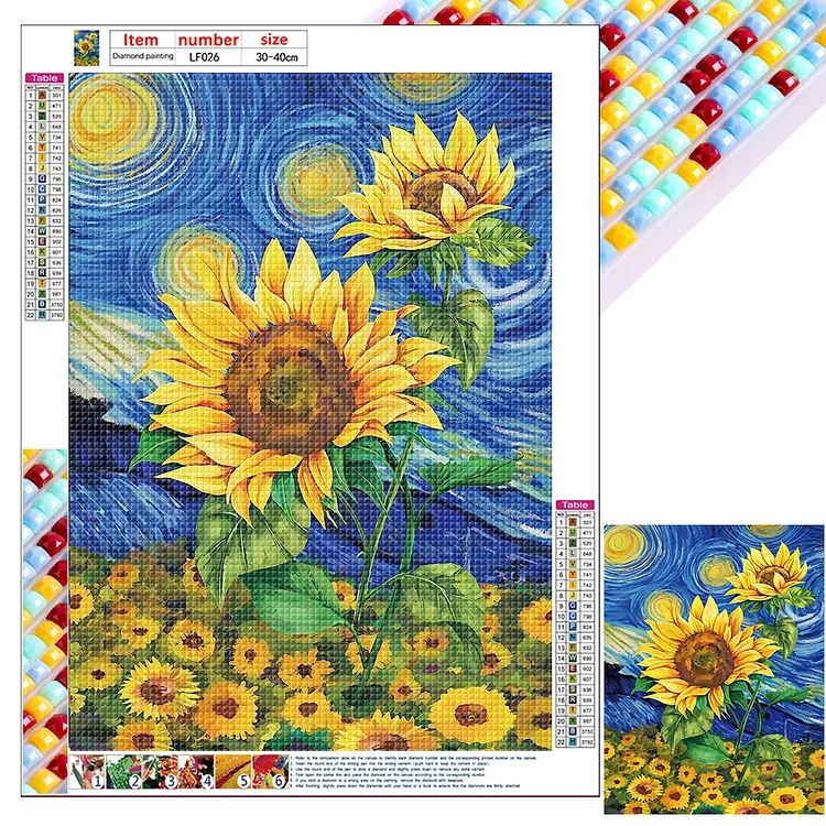 Sunflower - Full Square - Diamond Painting (30*40cm)