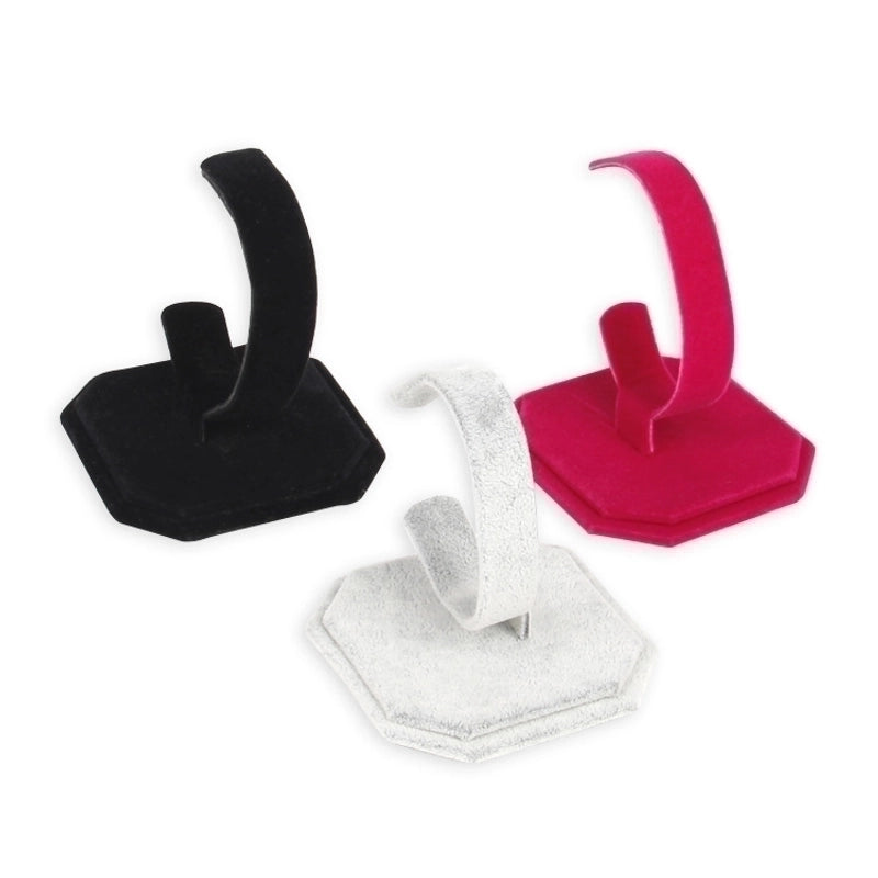 Minimalist C Shape Solid Color Gum Jewelry Rack