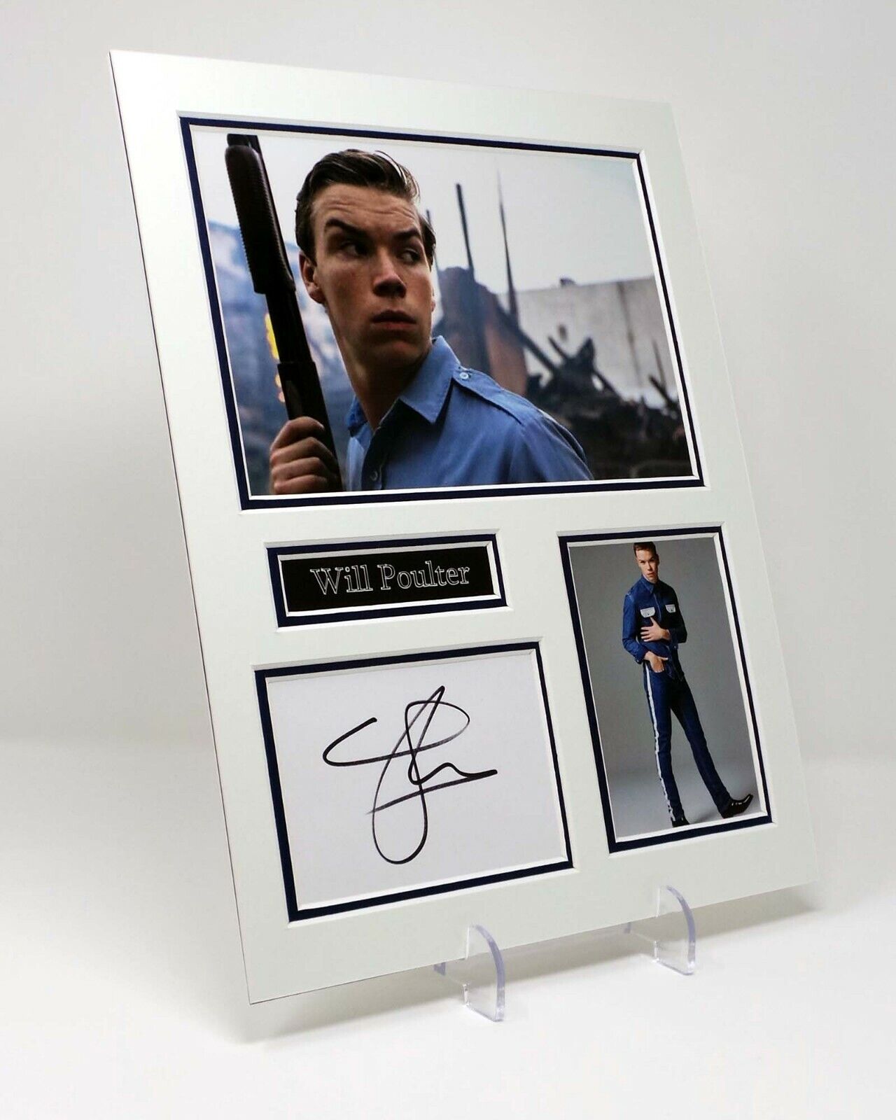 Will POULTER Signed Autograph Mounted Photo Poster painting Display AFTAL COA British Actor