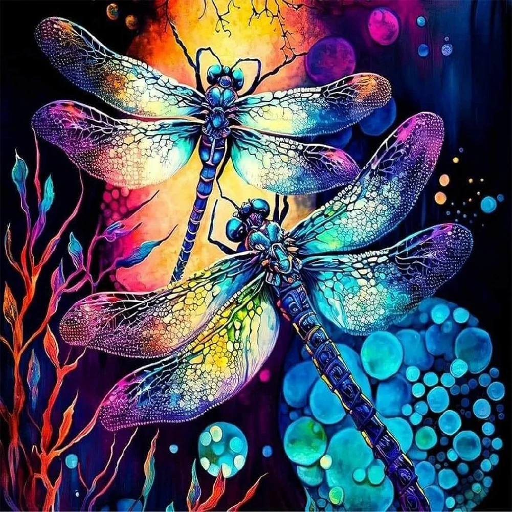 Butterfly Dragonfly - Full Round - Diamond Painting (40*70cm)