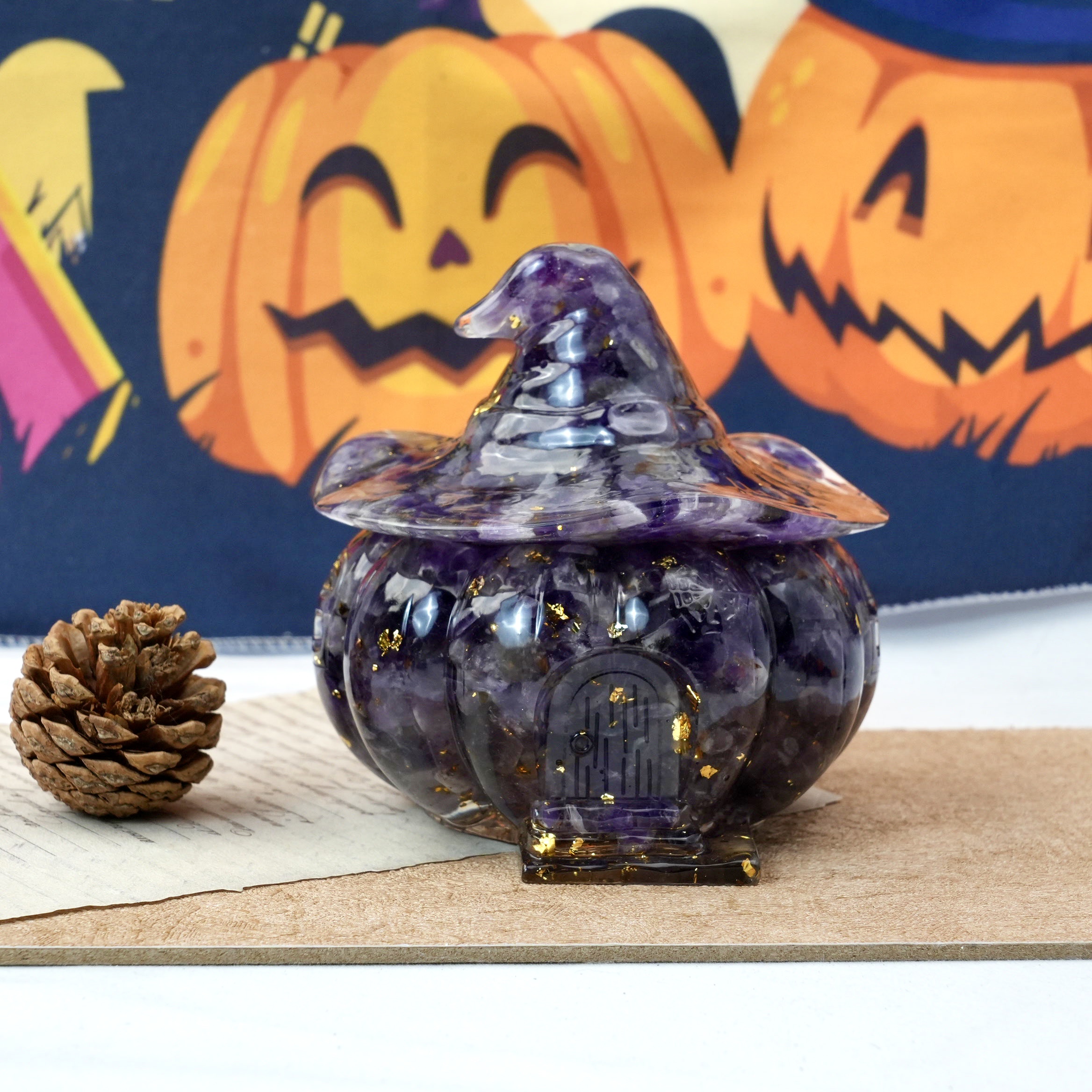 Resin Pumpkin House
