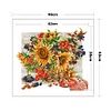 11CT Sunflower Basket - Stamped Cross Stitch 46*42cm/18.11*16.54in(Brand)