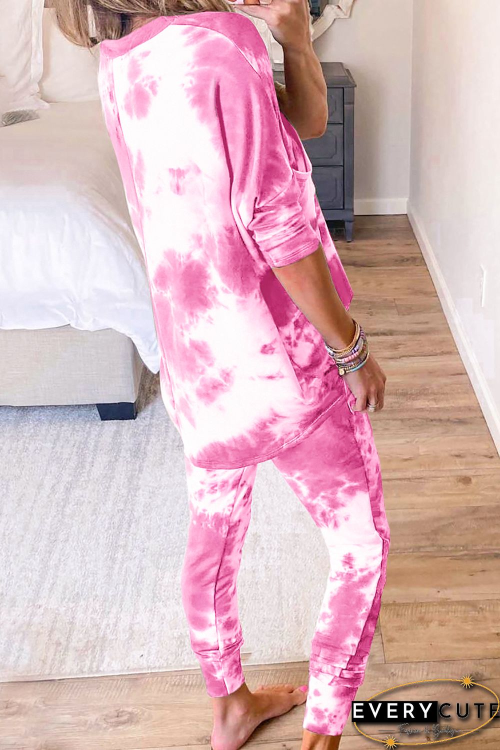 Multicolor Tie-dye Loungewear Set