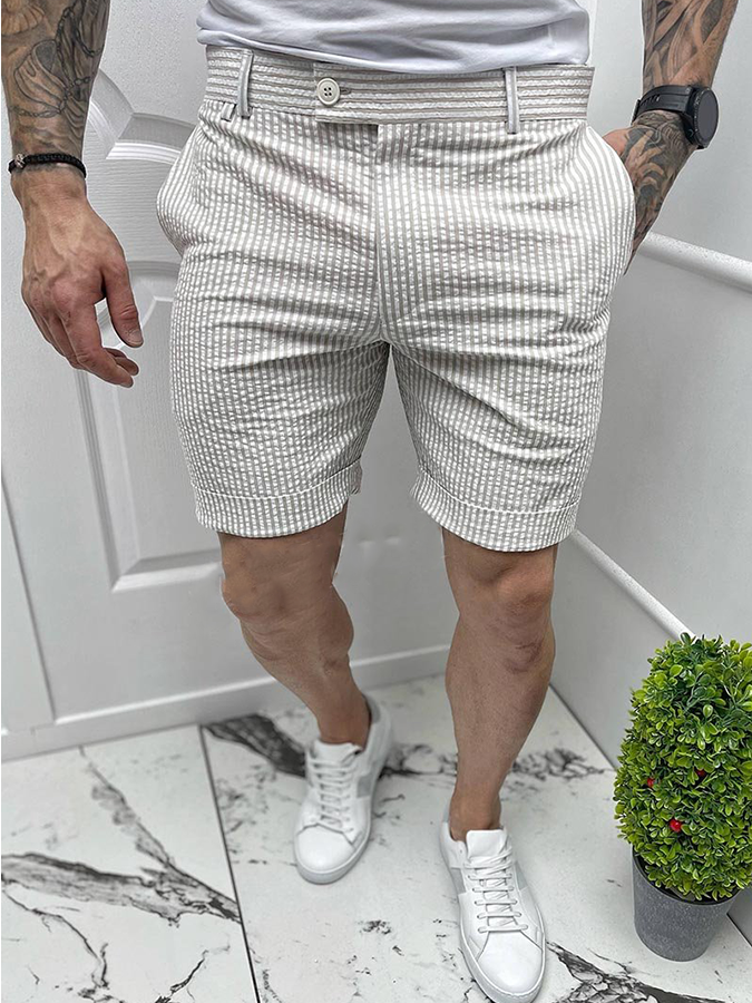Men's Casual Striped Shorts