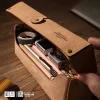 2024 new style retro cowhide American stationery box and pencil case
