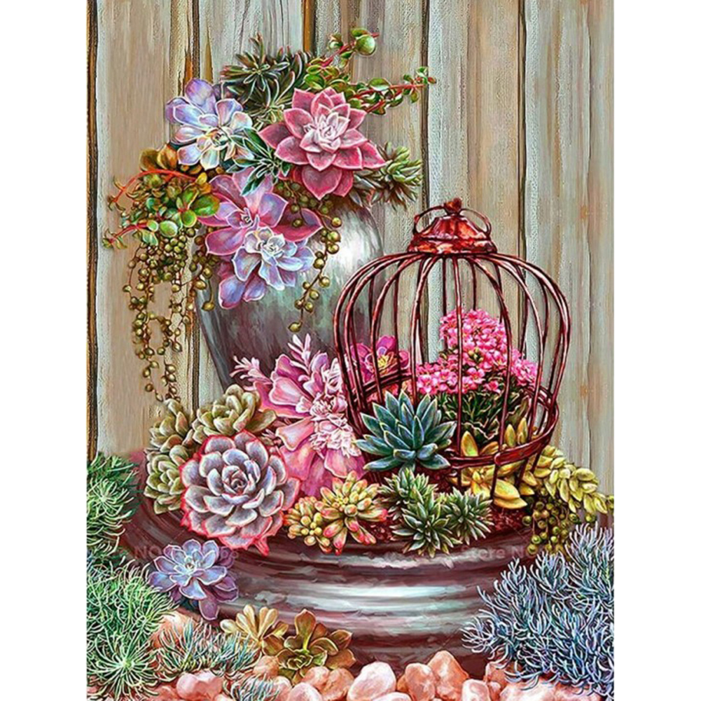 

Succulent Plants - Square Drill Diamond Painting - 40*50CM, Square diamond 40*50cm, 501 Original