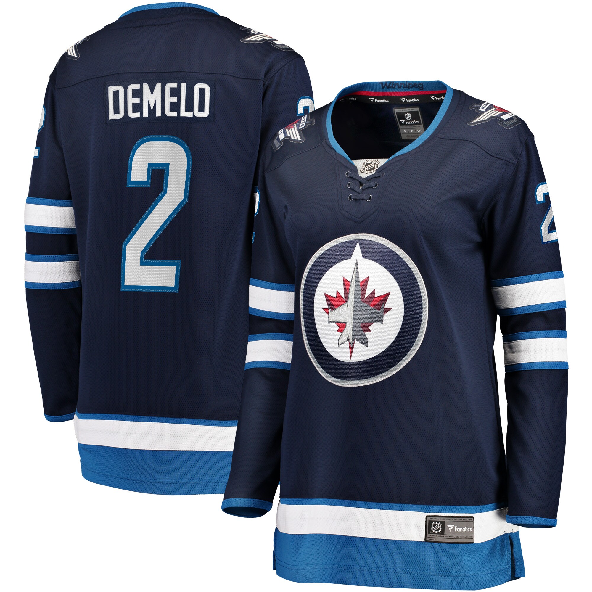 Dylan DeMelo Winnipeg Jets Fanatics Women&rsquo;s Home Breakaway   Jersey &ndash; Navy mysite