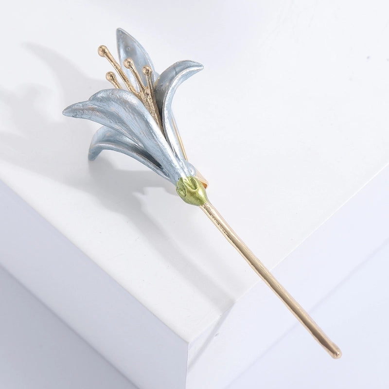 Pastoral Pin Flower Alloy Women’s Brooches