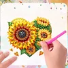 6Pcs Acryl Sonnenblume - 5d DIY Handwerk Aufkleber Magnet