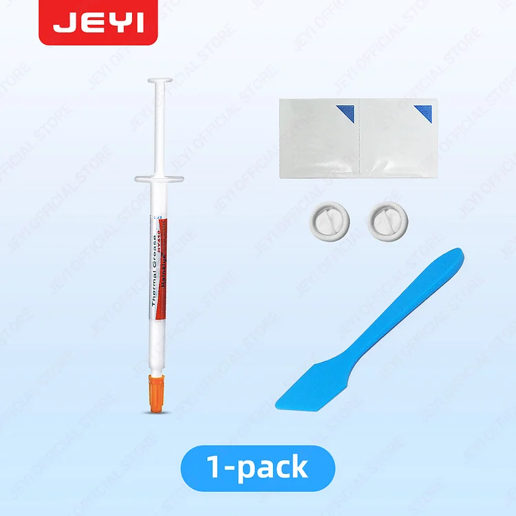 JEYI 0.5g High-Density Syringe Thermal Paste-1.42W/m·K Heat Conductive Compound for GPU/PS5 Non-Conductive Cooling Gel 3/5/10pc