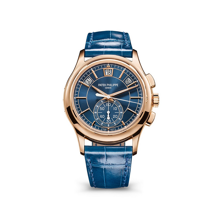 Patek Philippe Complications Chronograph Annual Calendar Blue Dial 5905R-010