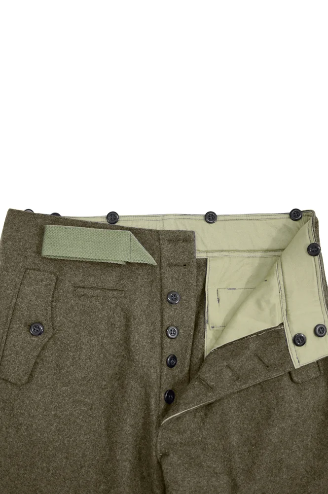   Wehrmacht German Assault Gunner Brown Wool Trousers German-Uniform