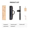 YT03 Camera Overhead Shooting Bracket Extension Rod SLR Mobile Phone Photography Integrated Horizontal Shooting Rod With 1/4 Inch And 3/8 Inch Screws, 360° Rotation, Multi-angle Photography, Load-Bearing Up To 33 Pounds