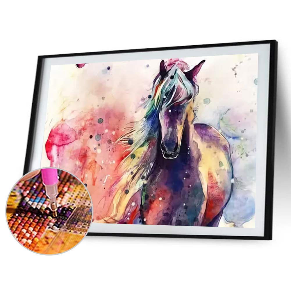 

(Multi-Size) Ink Horse - Square Drill Diamond Painting, 30*40cm, 501 Original