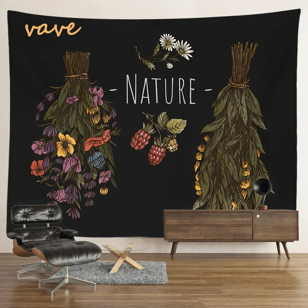 Nigikala Magic Vintage Tarot Mushroom Tapestry Wall Hanging Trippy Butterfly Mandala Hippie Aesthetic Tapestry Sun and Moon