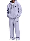 Men's Waffle-Knit Casual Hooded Sweatsuit