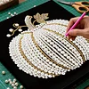 Pumpkin DIY Pearl Art Diamond Painting Kit for Adult Home Decor 25x25cm With Frame