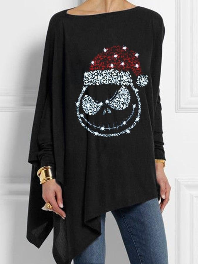 Women's The Nightmare Before Christmas Jack Printed Casual Top