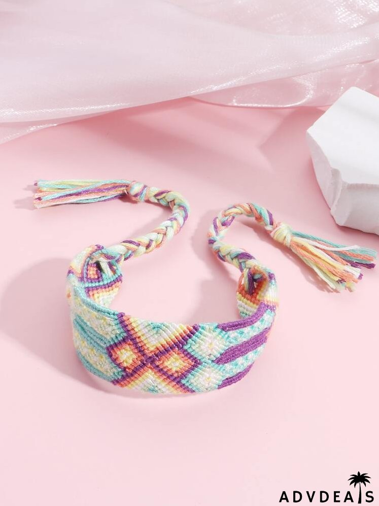 Colorblock Braided Bracelet