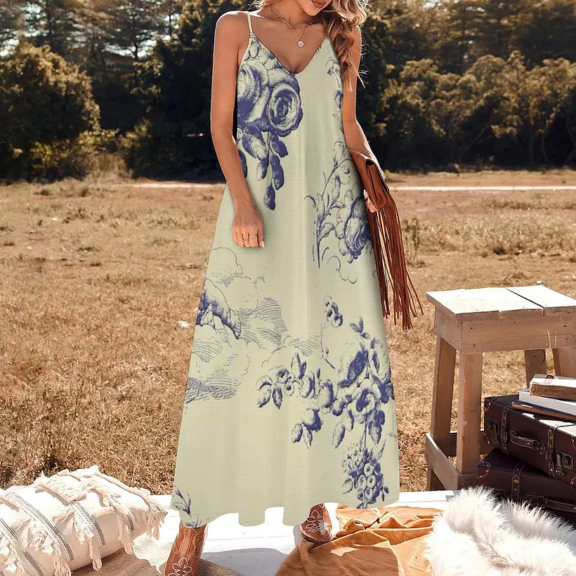 cream chiffon wrap dress Maxi with Ruffle Detail Handmade by Ensogirl a rooftop bar Color:lilac print regular_priced Vintage Denim Jean Shirt