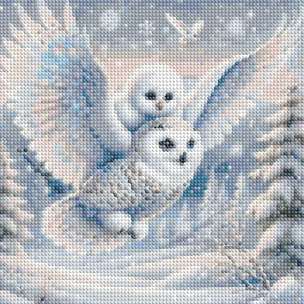 Diamond Painting - Full Round Drill - Owls(Canvas|30*30cm)