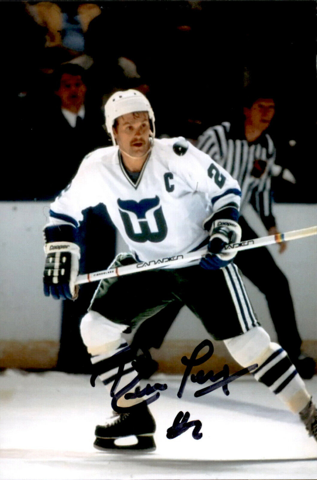 Rick Ley SIGNED autographed 4x6 Photo Poster painting HARTFORD WHALERS
