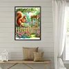 &Eacute;cureuil-Peinture au diamant rond complet-40*50cm