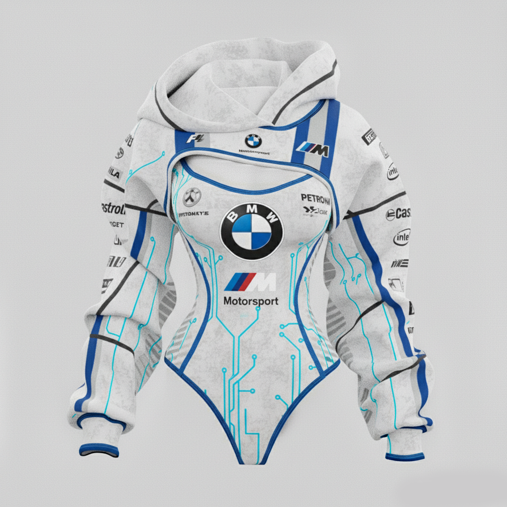 2026 New Women's Racing Team Logo Digital Print Irregular Cut Suit