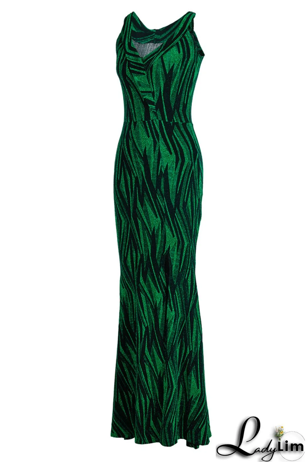 Gold Sexy Patchwork Off the Shoulder Off The Shoulder Dresses