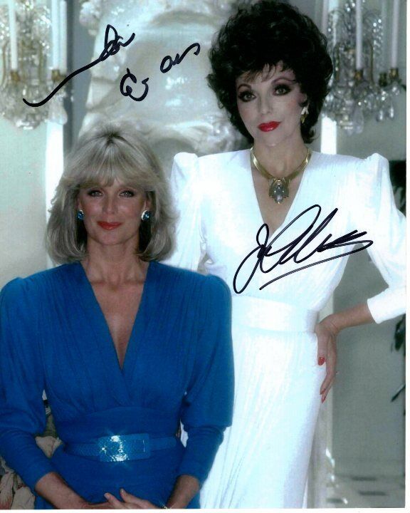 LINDA EVANS and JOAN COLLINS signed autographed DYNASTY Photo Poster painting