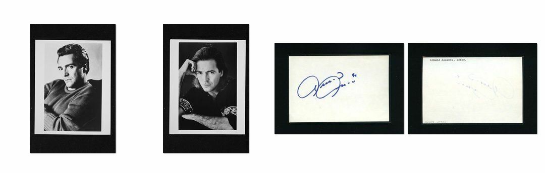 Armand Assante - Signed Autograph and Headshot Photo Poster painting set - Gotti - Judge Dredd