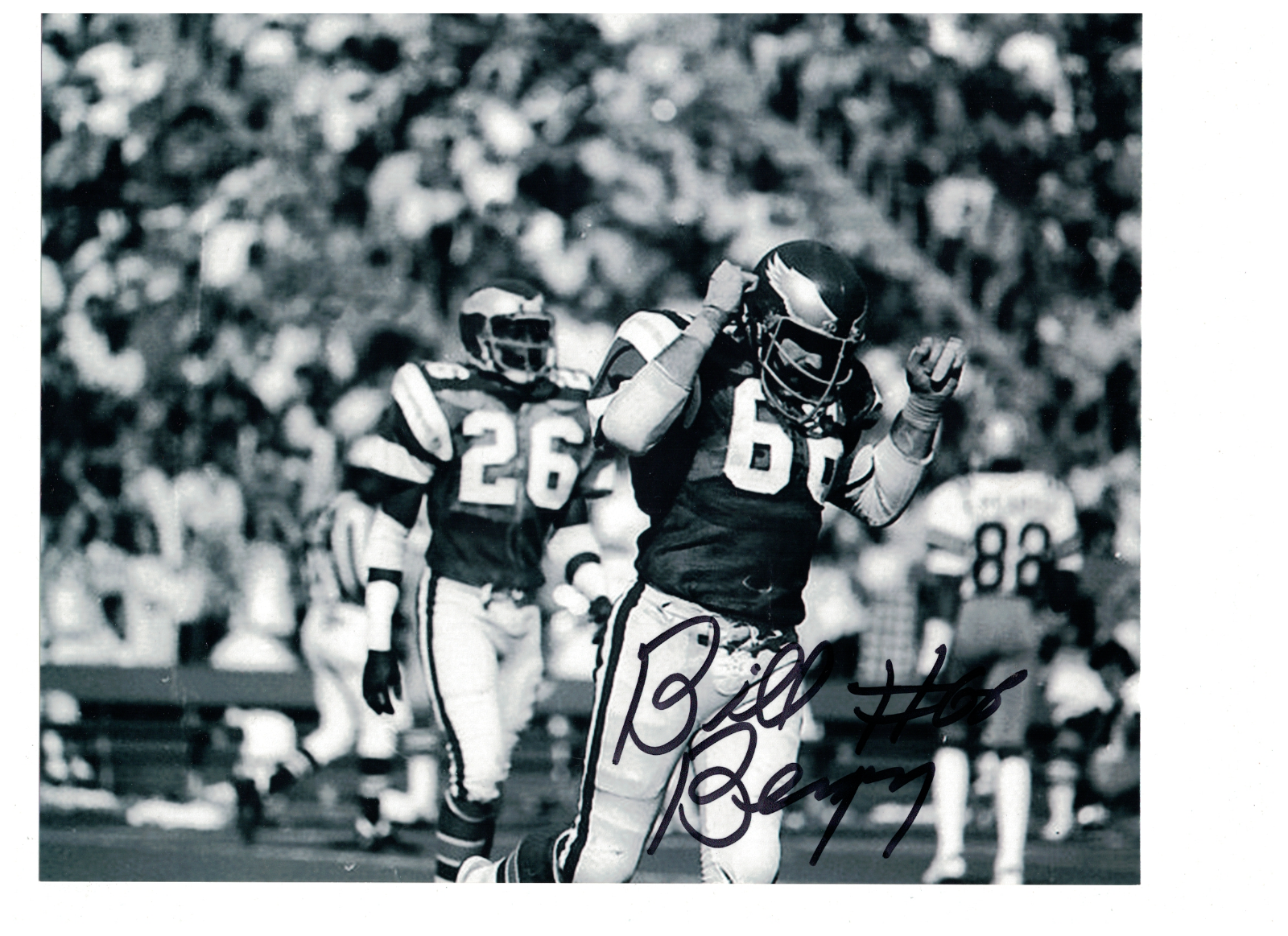 Bill Bergey Philadelphia Eagles Signed 8 x 10