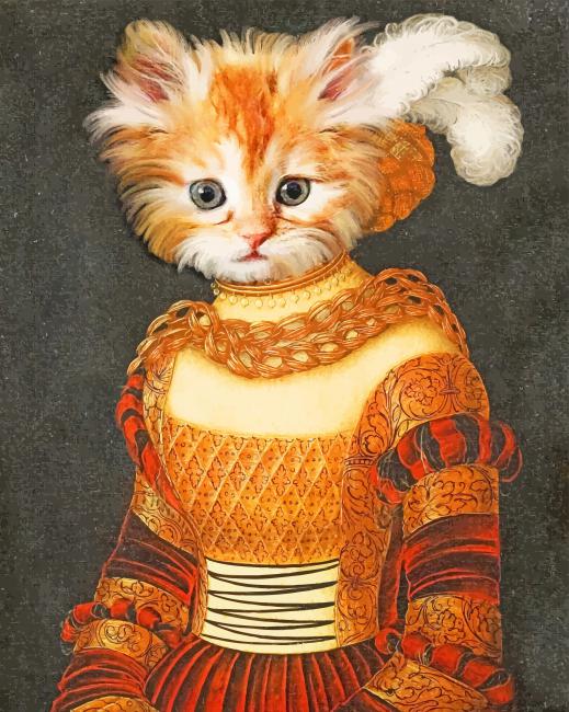 

Historical Cat – Paint By Numbers - 40*50CM, 501 Original