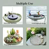Ceramic Birdbath Bowl Bird Feeder Bird Feeding Bowl for Outdoor Garden Courtyard
