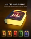 Equantu Quran Speaker Bluetooth Book Lamp 7 Colours Creative Decorative Lamp