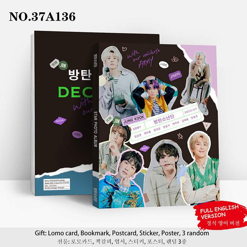 BTS DECO KIT Mini Photo Album Keychain