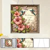 DIY Hummingbird Flowers Diamond painting pendant(Single-Sided)