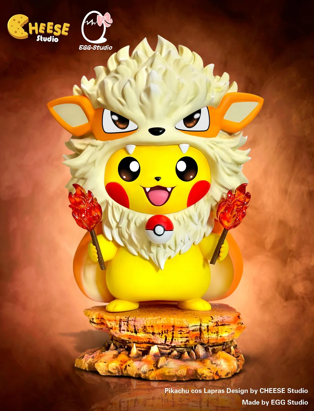 Pokemon Arcanine Cosplay Pikachu Lion Dance GK Statue - ECHO Studio [In-Stock]