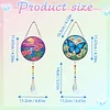 2pcs Butterfly Flower Diamond Painting Double-sided Crystal Window Suncatcher Craft Set Birthday Gifts Home Garden Decor Hanging Kit
