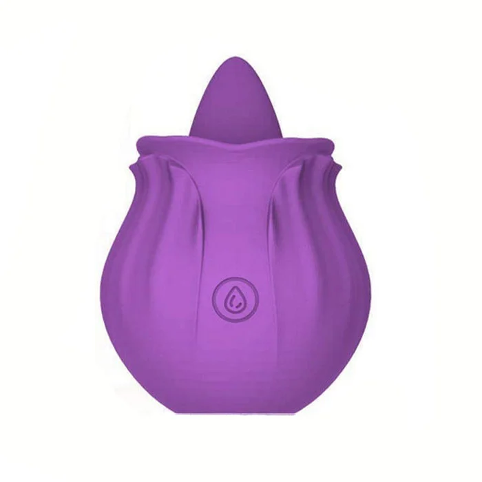Wholesale Silica gel rose tongue toy 10 (Deep purple)