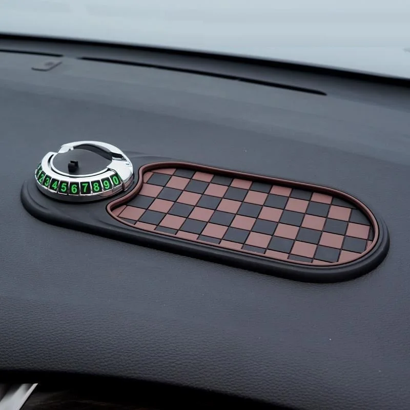 Multifunctional Vehicle-Mounted Anti-Slip MatMobile Phone Navigation Frame, Central ControlStorage Mat